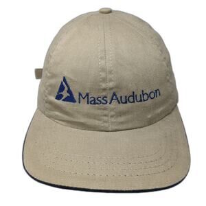 Competition Headwear Mass Audubon Baseball Cap Beige One Size USA Hat Vintage